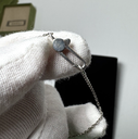 Gucci Sterling Silver 925 Gucci Heart Chain Bracelet used