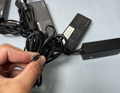 Lot of 6 Laptop Chargers Lenovo & HP 45W/65W/90W/ 150W/230W Tested/Working #9