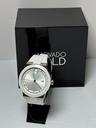 MOVADO BOLD FUSION  TWO TONE GOLD WHITE SILICONE MENS WATCH - 42MM used