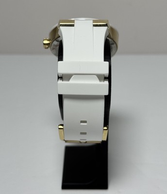 MOVADO BOLD FUSION  TWO TONE GOLD WHITE SILICONE MENS WATCH - 42MM #4