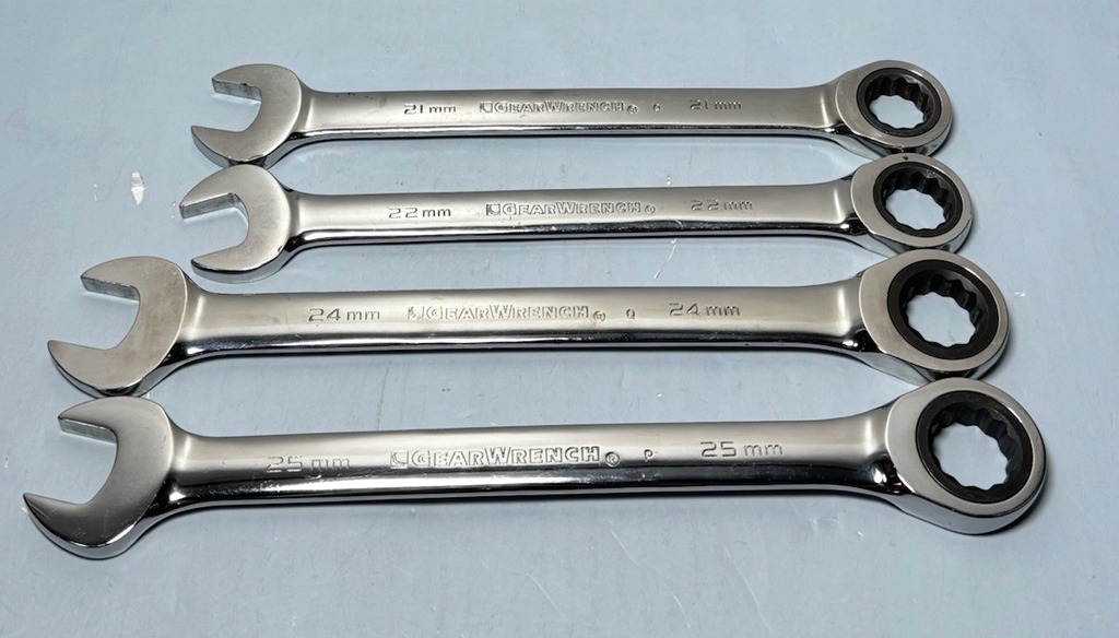 GearWrench 4pc Ratchet Wrench Set -4pc. - 21mm, 22mm, 24mm, 25mm #1