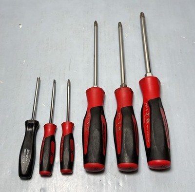 Lot of 8 Snap-on Screwdrivers SGDP, SGD, ASG, TRI Series Phillips&Flat USA Made #2