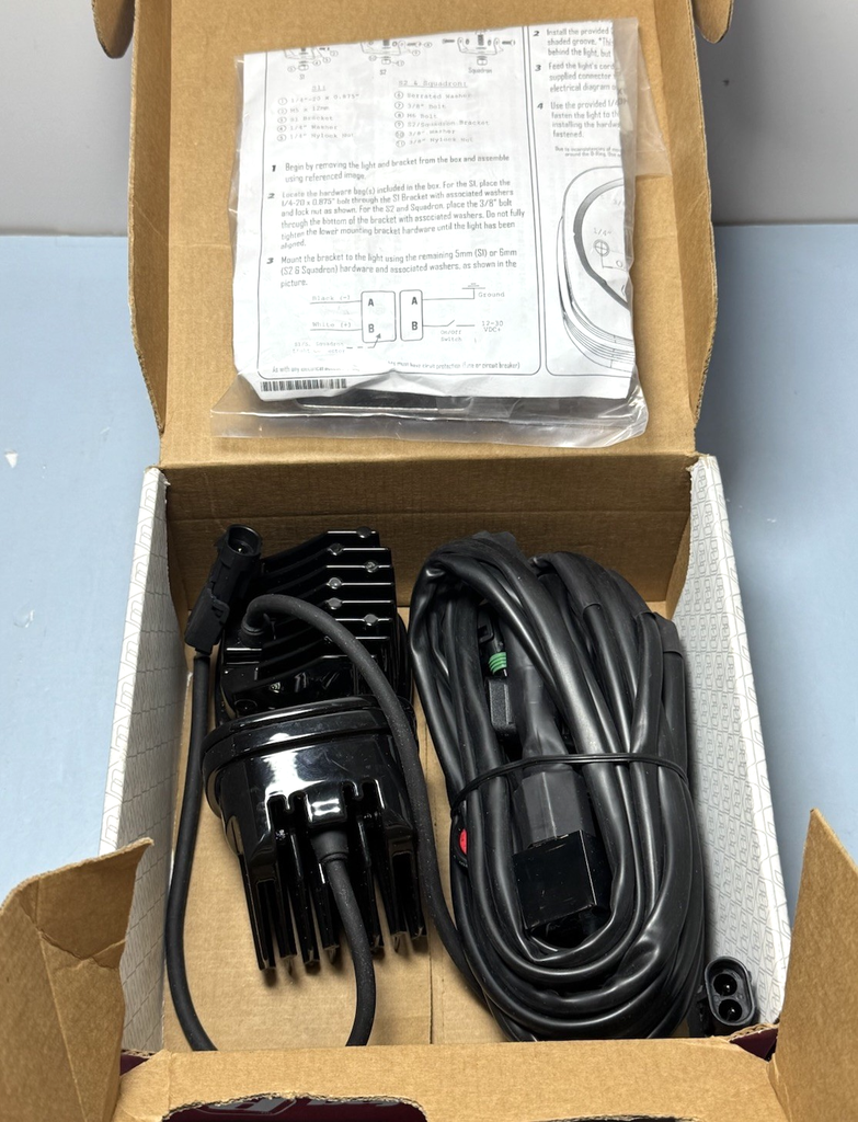 Baja Designs Squadron Pro Black LED Auxiliary Light Pod Pair 49-7803- Open Box #4