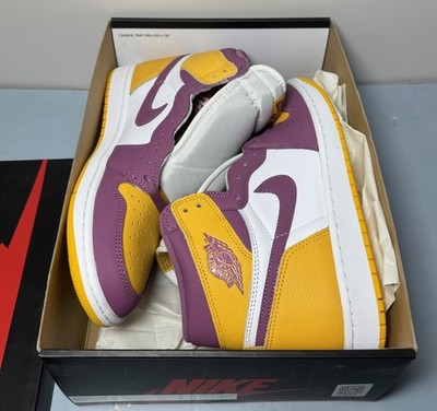 New -Nike Air Jordan 1 Retro High OG Shoes Brotherhood Gold 555088-706 Size 10 #5