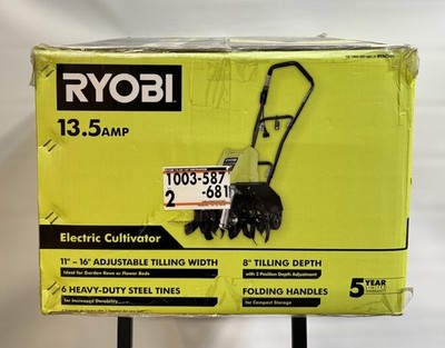 Ryobi Electric Cultivator 13.5 Amp 11"- 16" Adjustable Tilling Width RYAC701-New #1
