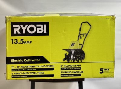 Ryobi Electric Cultivator 13.5 Amp 11"- 16" Adjustable Tilling Width RYAC701-New #2
