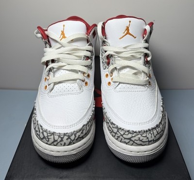 Air Jordan 3 Retro GS 'Cardinal Red' GS 398614-126 Size 7Y  - *Missing Insoles* #1