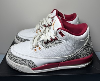 Air Jordan 3 Retro GS 'Cardinal Red' GS 398614-126 Size 7Y  - *Missing Insoles* #2