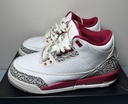 Air Jordan 3 Retro GS 'Cardinal Red' GS 398614-126 Size 7Y  - *Missing Insoles* buy