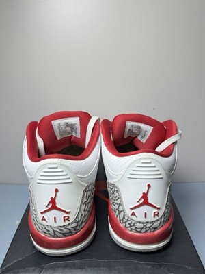 Air Jordan 3 Retro GS 'Cardinal Red' GS 398614-126 Size 7Y  - *Missing Insoles* #3