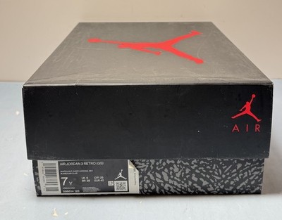 Air Jordan 3 Retro GS 'Cardinal Red' GS 398614-126 Size 7Y  - *Missing Insoles* #8