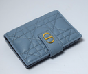 Christian Dior Caro Dandelion Card Holder Cannage Quilt Leather cost