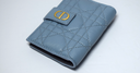 Christian Dior Caro Dandelion Card Holder Cannage Quilt Leather in Boston