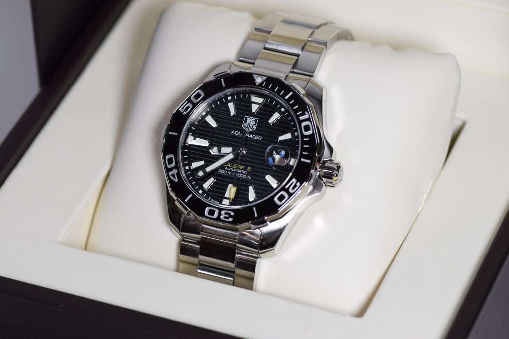 TAG Heuer Aquaracer Calibre 5 WAY211A.BA0928 Black Dial Automatic Men's Watch #2