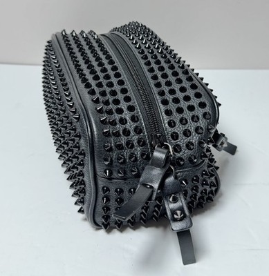 Christian Louboutin Blaster Pouch Calf leather and spikes -Black #1