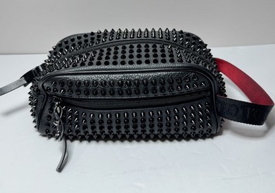 Christian Louboutin Blaster Pouch Calf leather and spikes -Black #2
