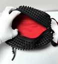 Christian Louboutin Blaster Pouch Calf leather and spikes -Black with delivery