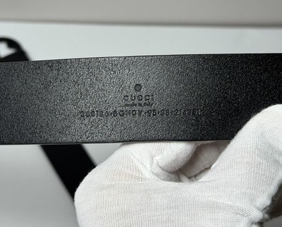 Gucci Interlocking G Buckle Belt ' Matte Black Size 95/38 #3