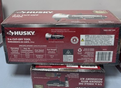 Husky Air Tool Bundle  Impact Wrench, Cut-Off Tools, Die Grinder - New 4-Piece #3