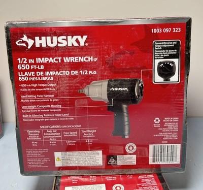 Husky Air Tool Bundle  Impact Wrench, Cut-Off Tools, Die Grinder - New 4-Piece #5