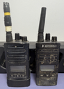 2x Motorola RMU2080D Radios + PMLN6387A Charger – Tested, Works, Worn used