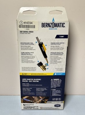 Bernzomatic Ts99 Torch,Brazing Swivel #1