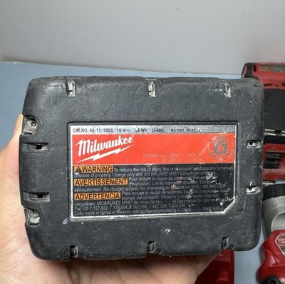 Milwaukee M18 Cordless- Drill, Imp Driver, Hydraulic Driver, Light, Charger,Batt #4