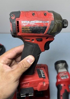 Milwaukee M18 Cordless- Drill, Imp Driver, Hydraulic Driver, Light, Charger,Batt #5