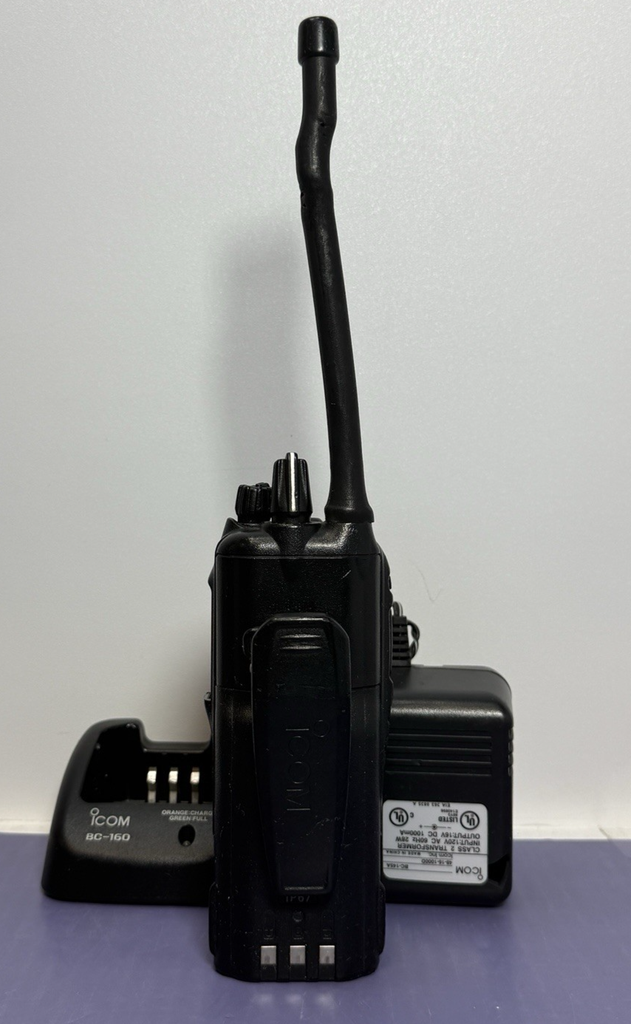 Preowned Icom IC-F3261DT UHF Radio + Charger, PSU, Battery – Tested, Working #1