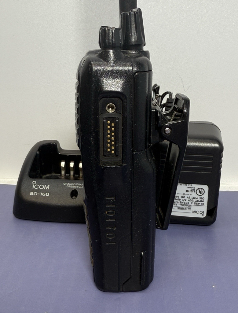 Preowned Icom IC-F3261DT UHF Radio + Charger, PSU, Battery – Tested, Working #2