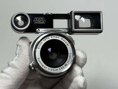 Leitz Wetzlar Summaron 35mm f/3.5 Lens +Leitz 35mm Viewfinder M39 LTM Mount #4
