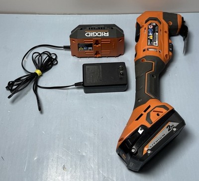 RIDGID 18V R86241 Cordless Oscillating Multi-Tool with 2.0 Ah Batt &Charger #3