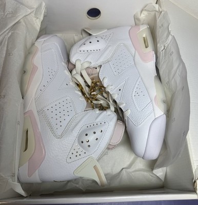 Nike Air Jordan 6 Retro Gold Hoops White DH9696-100 Women’s Size 8 US #3