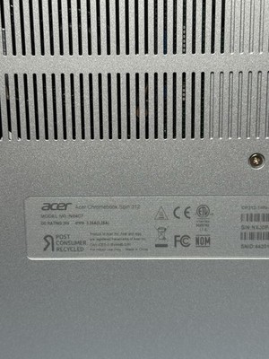 Acer - Chromebook Spin 312 2-in-1  12.2" Touchscreen -128GB - Silver-Open Box #4