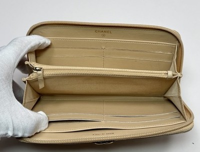 Chanel Boy Zip Around Wallet Lambskin Quilted Leather #9