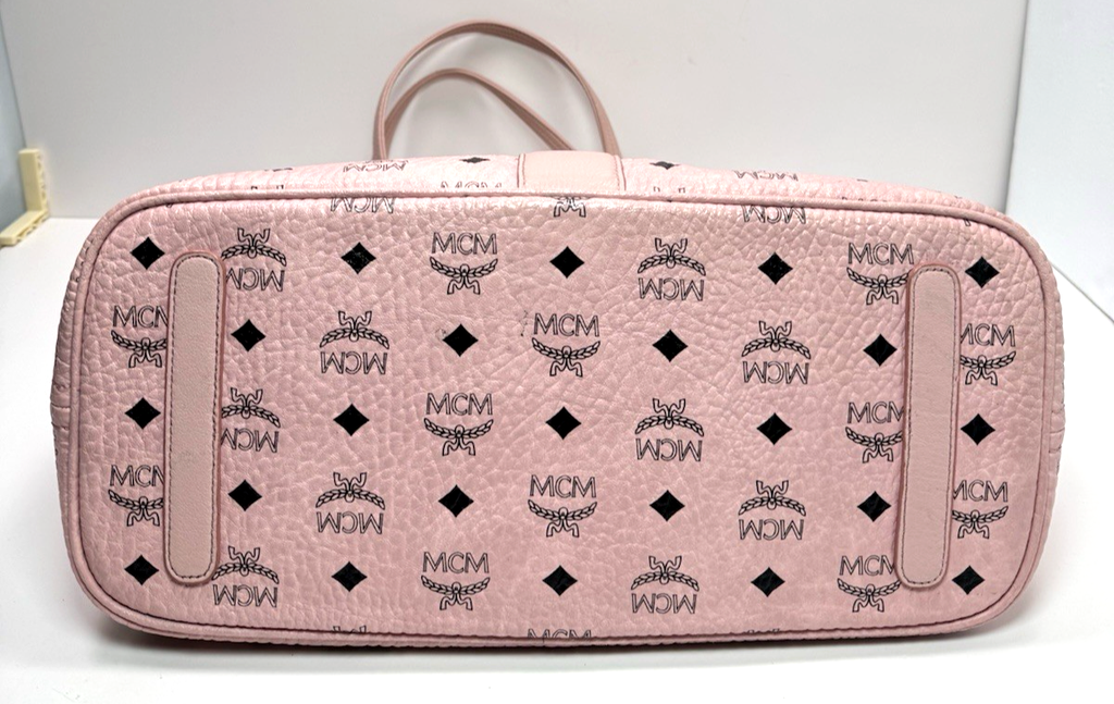 MCM Pink Visetos Reversible Liz Shopper Tote #1