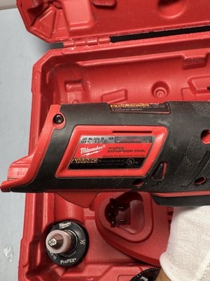 Milwaukee M12 ProPEX Expansion Tool 2432-20 w 1/2,3/4,1”Heads+1.5Ah batt+charger #4