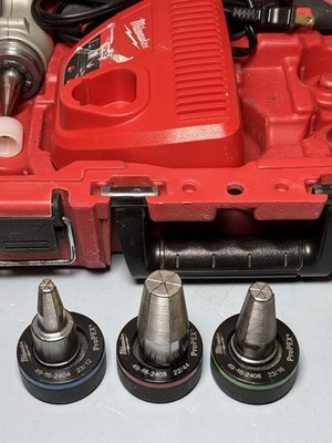Milwaukee M12 ProPEX Expansion Tool 2432-20 w 1/2,3/4,1”Heads+1.5Ah batt+charger #6