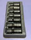Snap On 207IPFM 7 Piece Shallow METRIC Swivel Impact Socket Set with Tray used