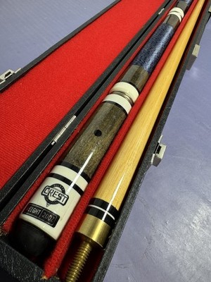 2-Piece Pool Cue Sticks Set - Crest Weight 20oz + Custom Wood Inlay Billard Cue #1
