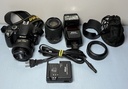Nikon D40 6.1MP Digital SLR Cam w 55-200mm, 35mm /charger, batt/bag+SB600 Flash in Boston, MA