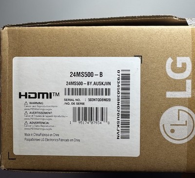 LG 24MS500-B 24" IPS 1920x1080 100Hz 5ms HDMI Borderless Design Monitor #1