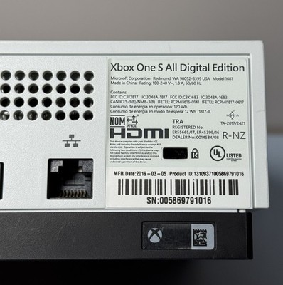 Microsoft Xbox One S All-Digital 1TB Console White  w Controller #5