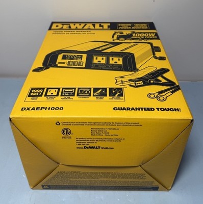 DEWALT 1000W DXAEPI1000Portable Car Power Inverter with Triple USB Ports -New #2