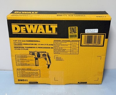 DeWALT DW511 1/2" VSR Single Speed Corded HammerDrill - NEW #1