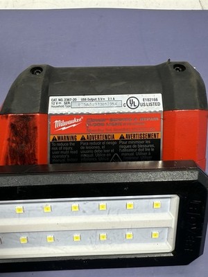 Milwaukee 2367-20 (Lot of 2) M12 W/ XC5.0 M12 Batt ROVER Magnetic Flood Lights #2