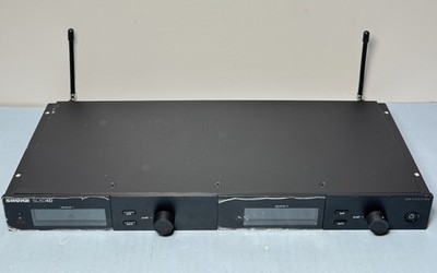 Shure SLXD4D G58 Dual Channel Wireless Receiver w/ 2x SLXD2/SM58 Mics+Power cord #1