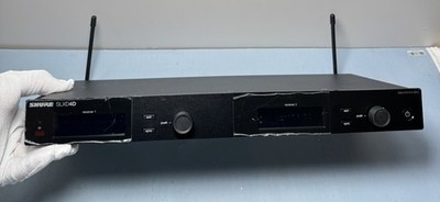 Shure SLXD4D G58 Dual Channel Wireless Receiver w/ 2x SLXD2/SM58 Mics+Power cord #2