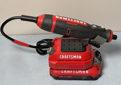 CRAFTSMAN V20 CMCE200 Router&CMCE030 Rotary Tool w/ (2) 2.0Ah Batt #5
