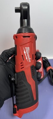 Milwaukee M12 2457-20 12V Li-Ion 3/8'' Cordless Ratchet - W/ Battery + Charger #1